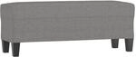 vidaXL Sitzbank Dunkelgrau 100x35x41 cm Stoff 349452