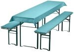 NYVI Bierbankauflagen Set 240x90cm Uni Aqua
