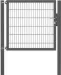 Einzeltor Flexo Plus 125 cm x 120 cm Pfosten 80 cm x 80 cm Anthrazit