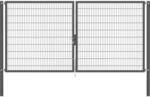 Doppeltor Flexo Plus 400 cm x 200 cm Pfosten 100 cm x 100 cm Anthrazit