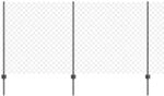 vidaXL Zaun mit Pfosten Grau 1,2 x 10 m Stahl und PVC 3336269