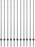 vidaXL Zaunpfosten 11 Stk Grau 150 cm Stahl 42006287