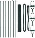 vidaXL Zaunpfosten Gr&uuml;n 10 x 1,2 m 13 mm Maschen Stahl und PVC 3352640