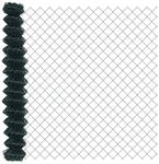 vidaXL Kettenzaun Gr&uuml;n 10 x 1,6 m Stahl 42004777