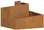 vidaXL Garten-Pflanzgef&auml;&szlig; Braun 60 x 60 x 50 cm Wetterfeststahl 873577