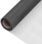 vidaXL Fliegengitter Fiberglas 112x1000 cm Schwarz 150863