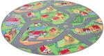 Snapstyle Kinder Spiel Teppich Little Village Bunt 160cm Rund