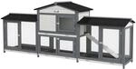 PawHut Hasenstall Tannenholz 230 x 53 x 93,5cm