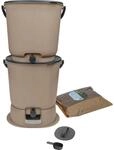 Skaza Biom&uuml;lleimer Bokashi Essential 2er Set Capuccino