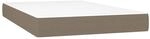 vidaXL Taschenfederkernmatratze Taupe 120x200x20 cm Stoff 347758