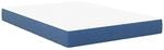 vidaXL Bettmatratze mit Matratze Blau 160 x 200 cm Stoff 42008299
