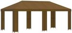 vidaXL Garten Pavillon 6 x 3 m Taupe Polyester und Stahl 190 3376012