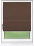 Deco-Raum Plissee Basic ohne Bohren 110x150cm Braun Blickdicht Klemmfix