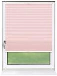 Deco-Raum Plissee Basic ohne Bohren 80x210cm Rosa Blickdicht Klemmfix