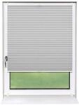 Deco-Raum Plissee Basic ohne Bohren 105x150cm Silber Blickdicht Klemmfix