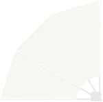 vidaXL Balkon Sichtschutz Creme 115 x 115 cm Polyester 42000942