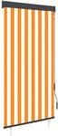 vidaXL Au&szlig;enrollo 80 x 250 cm Wei&szlig; und Orange 145951