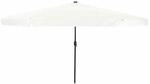 vidaXL Gartenparasol Wei&szlig; und Schwarz 395 x 395 x 245 cm 42003644