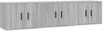 vidaXL TV-Wandschr&auml;nke 3 Stk Grau Sonoma 57x34,5x40 cm 3188348