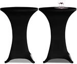 vidaXL Stehtischhussen 4 Stk. &Oslash; 60 cm Schwarz Stretch