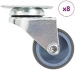 vidaXL 8 Stk Lenkrollen mit Zwillingsrad 50 mm 277916