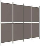vidaXL 4 Tlg Paravent Anthrazit 200x200 cm Stoff 350232
