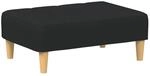 vidaXL Fu&szlig;hocker Schwarz 77x55x31 cm Stoff Modell 1