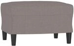 vidaXL Fu&szlig;hocker Taupe 60x50x41 cm Stoff Modell 2