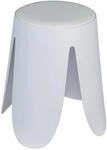 Wenko Badhocker Comiso &Oslash; 44,5 cm x 46 cm Wei&szlig; Matt