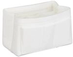 Relaxdays Taschenorganizer Filz Wei&szlig; Mit F&auml;chern 16 cm x 27 cm x 16 cm 0,23 kg