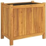 vidaXL Pflanzk&uuml;bel mit Einlage 54x31x50 cm Massivholz Akazie 366431