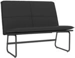 vidaXL Sitzbank Schwarz 100x75x76 cm Kunstleder 351336