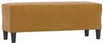vidaXL Sitzbank Braun 100x35x41 cm Samt 349428