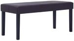 vidaXL Sitzbank 106 cm Braun Kunstleder