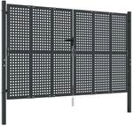vidaXL Gartentor Anthrazit 300x200 cm Stahl 154570