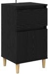 vidaXL Nachttisch Schwarz Eichen-Optik 40 x 35 x 70 cm Holzwerkstoff 881237