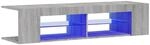 vidaXL TV-Schrank mit LED-Leuchten Grau Sonoma 135x39x30 cm