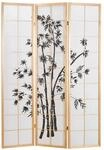 Homestyle4u 3-tlg. Paravent in Braun 132x179 cm 311