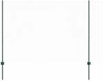 vidaXL Zaun mit Pfosten Gr&uuml;n 1,6 x 100 m Stahl und PVC 3336802