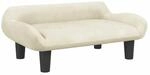 vidaXL Kindersofa Creme 70x40x24 cm Samt 3196355