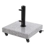 Doppler Granitsockel MYZONE Granit Hell Granit-Schirmst&auml;nder 70 kg mit Rollen