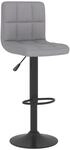 vidaXL Barhocker Hellgrau Stoff 334272