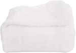 vidaXL &Uuml;berwurfdecke Wei&szlig; 240 x 270 cm Fleece 42017000