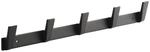 SOTECH Blackline ALBUS Hakenleiste 450 mm mit 5 Haken Schwarz Pulverbeschichtet