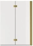 Sch&ouml;ner Wohnen Badewannenaufsatz Elara 140 cm x 100 cm Gold Matt 2-teilig