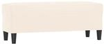 vidaXL Sitzbank Creme 100x35x41 cm Samt 349429