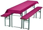 NYVI Bierbankauflagen Set 240x70cm Uni Beere