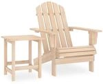 vidaXL Adirondack-Gartenstuhl mit Tisch Massivholz Tanne 315922