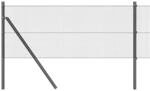 vidaXL Zaunpfosten Grau 25 x 0,5 m 12 x 12 mm Masche Stahl 3351831