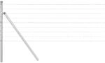 vidaXL Zaun mit Pfosten Silber 0,6 x 10 m Stahl und PVC 3350522